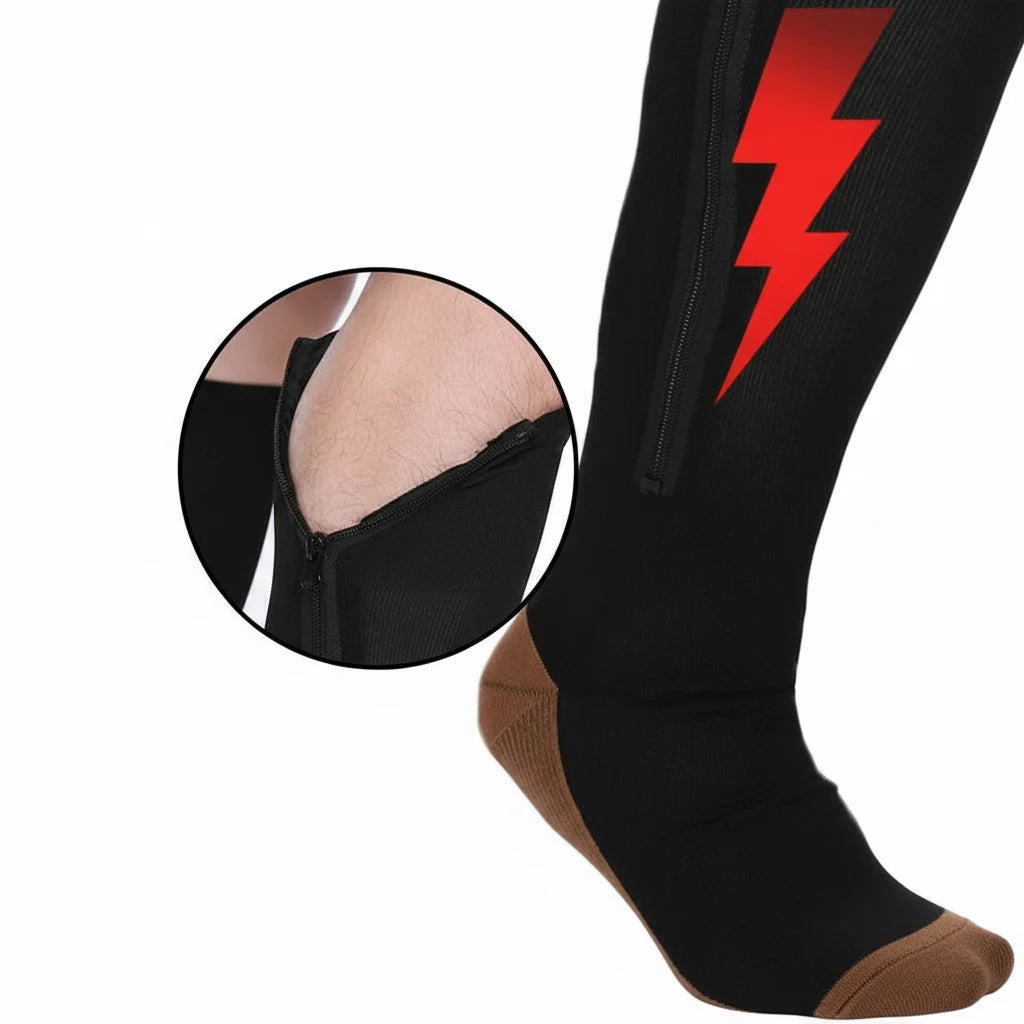 CirculaRelief compressiekousen met rits