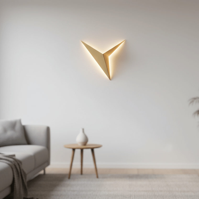 TRIGLOW moderne driehoekige LED-wandlamp