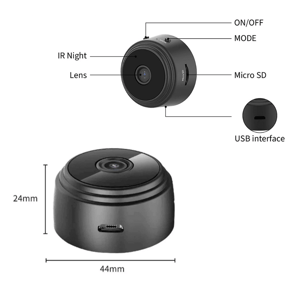 iPuck Full HD Mini Beveiligingscamera