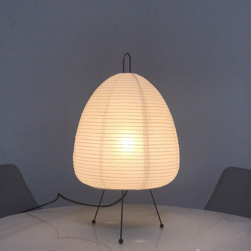Japanse reispapier tafellamp met retro design