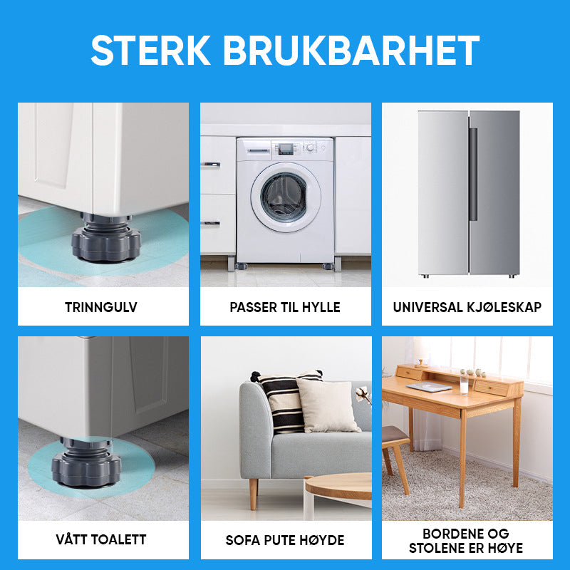 SilentBase™ antitrillingsvoetjes