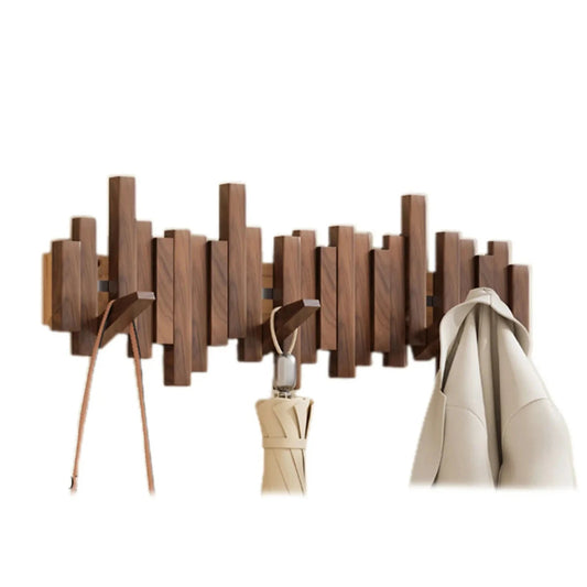 Odior houten wandkapstok in pianotoets-ontwerp