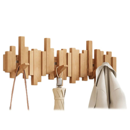 Odior houten wandkapstok in pianotoets-ontwerp