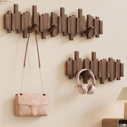 Odior houten wandkapstok in pianotoets-ontwerp