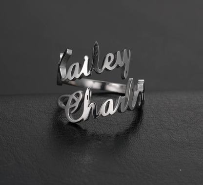 RingCrown gepersonaliseerde naamring