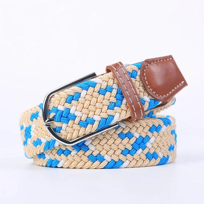 StretchBuckle elastische faux lederen riem