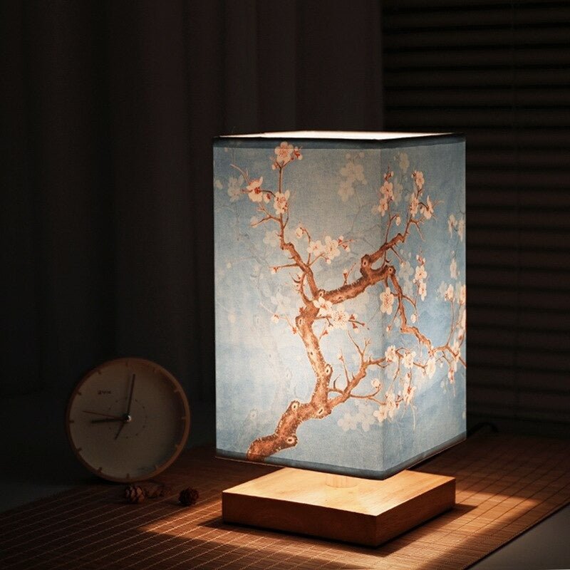 Japandi tafellamp met zacht LED-licht