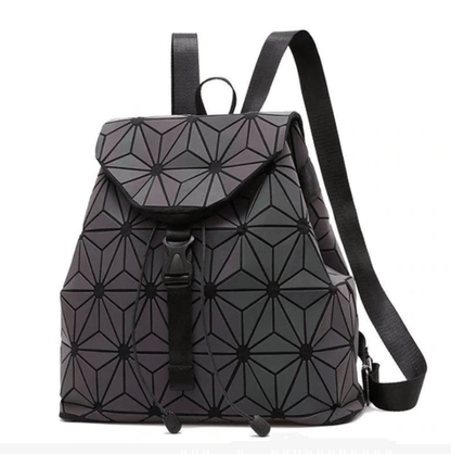 Reflecterende kleurveranderende geometrische dames rugzak