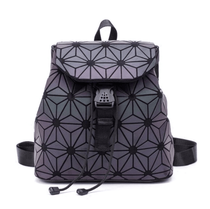 Reflecterende kleurveranderende geometrische dames rugzak