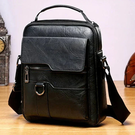 Randel leren laptoptas