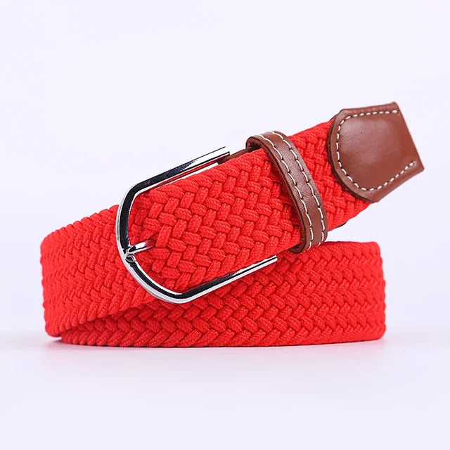StretchBuckle elastische faux lederen riem