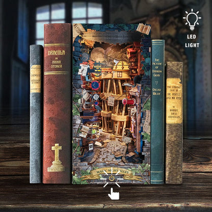 MysticBook doe-het-zelf houten boekenhoek