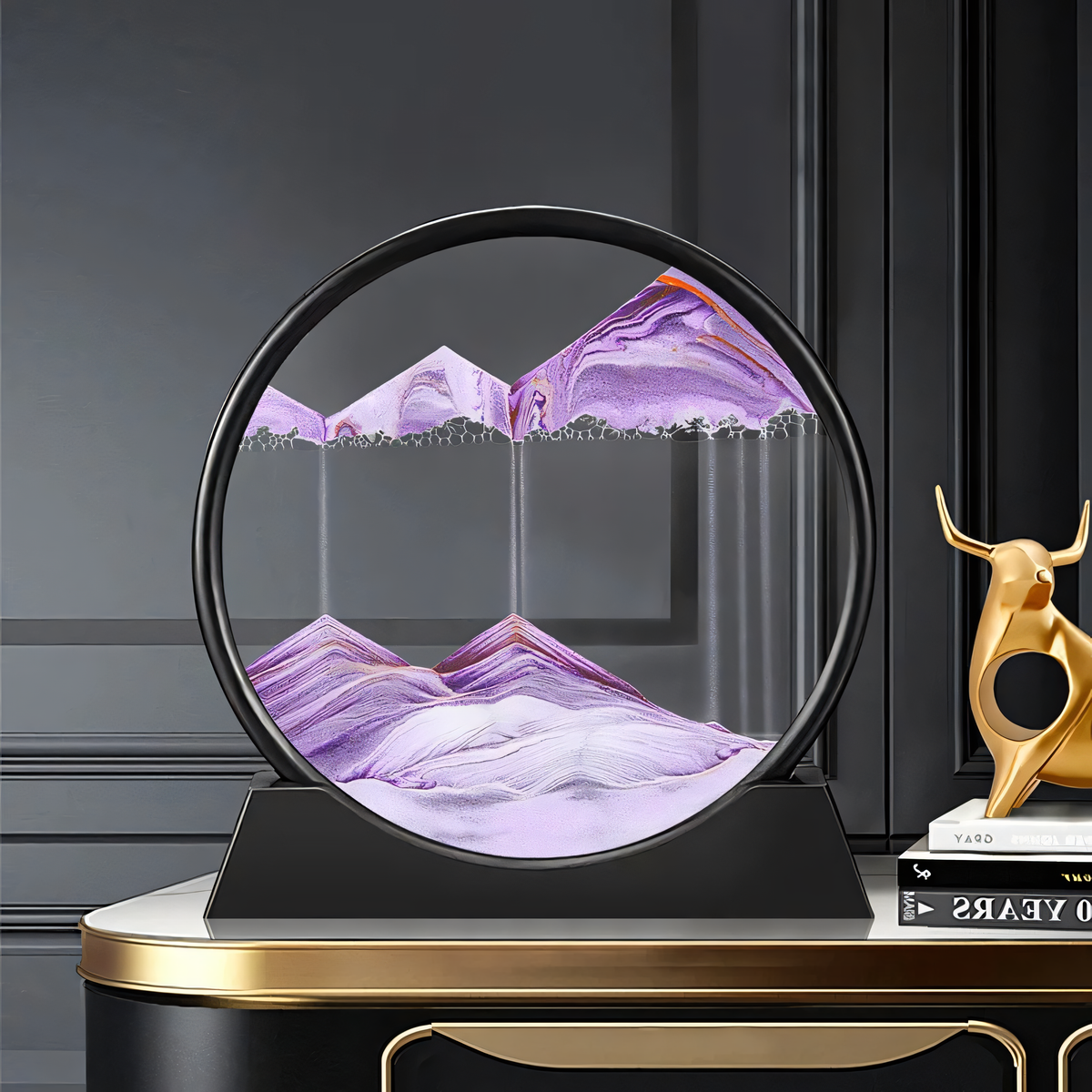 SerenitySphere bewegende zandkunst decoratie