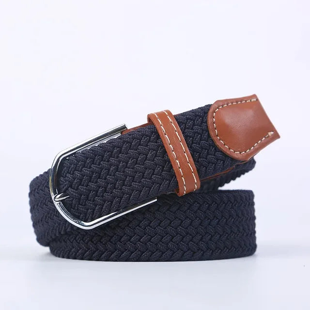 StretchBuckle elastische faux lederen riem