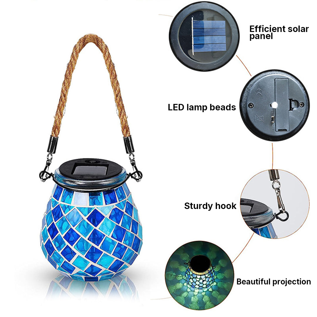 Lumio solar buitenlamp glas-in-lood