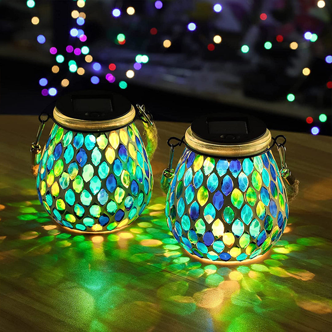 Lumio solar buitenlamp glas-in-lood