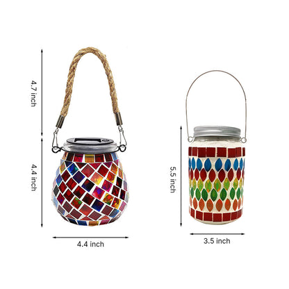 Lumio solar buitenlamp glas-in-lood