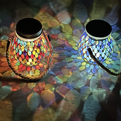 Lumio solar buitenlamp glas-in-lood
