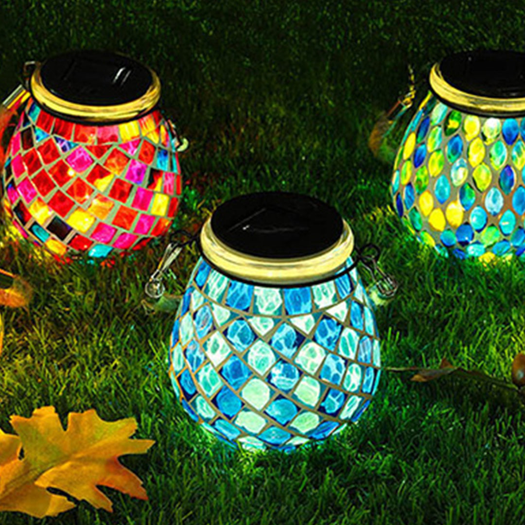 Lumio solar buitenlamp glas-in-lood