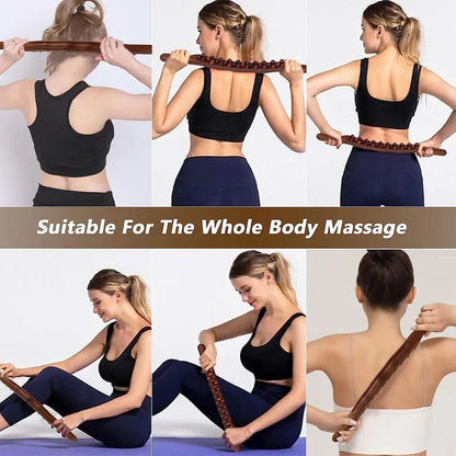 WOOLEASE houten Gua Sha massagestaaf