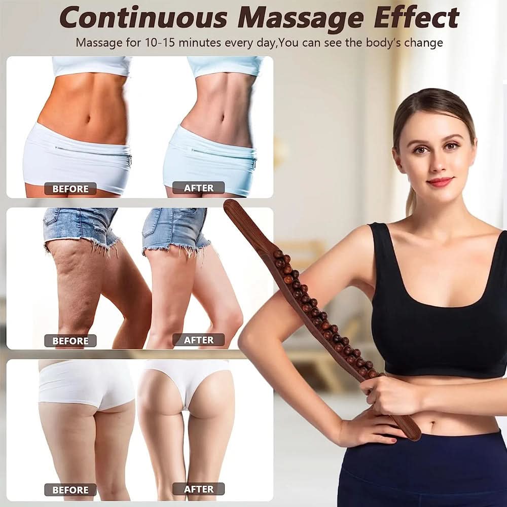 WOOLEASE houten Gua Sha massagestaaf