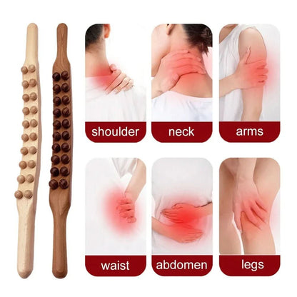 THERAWOOD houten Gua Sha massagestaaf