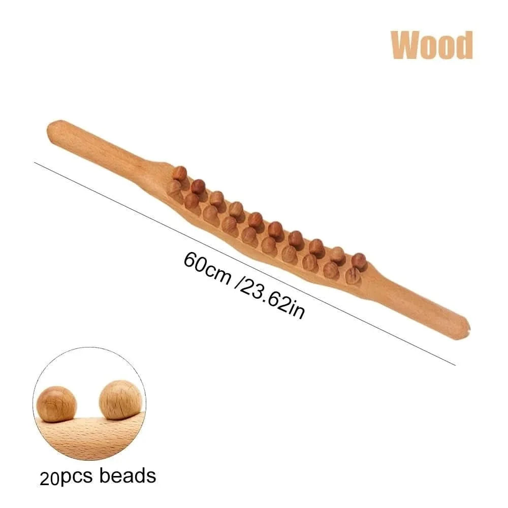 WOOLEASE houten Gua Sha massagestaaf