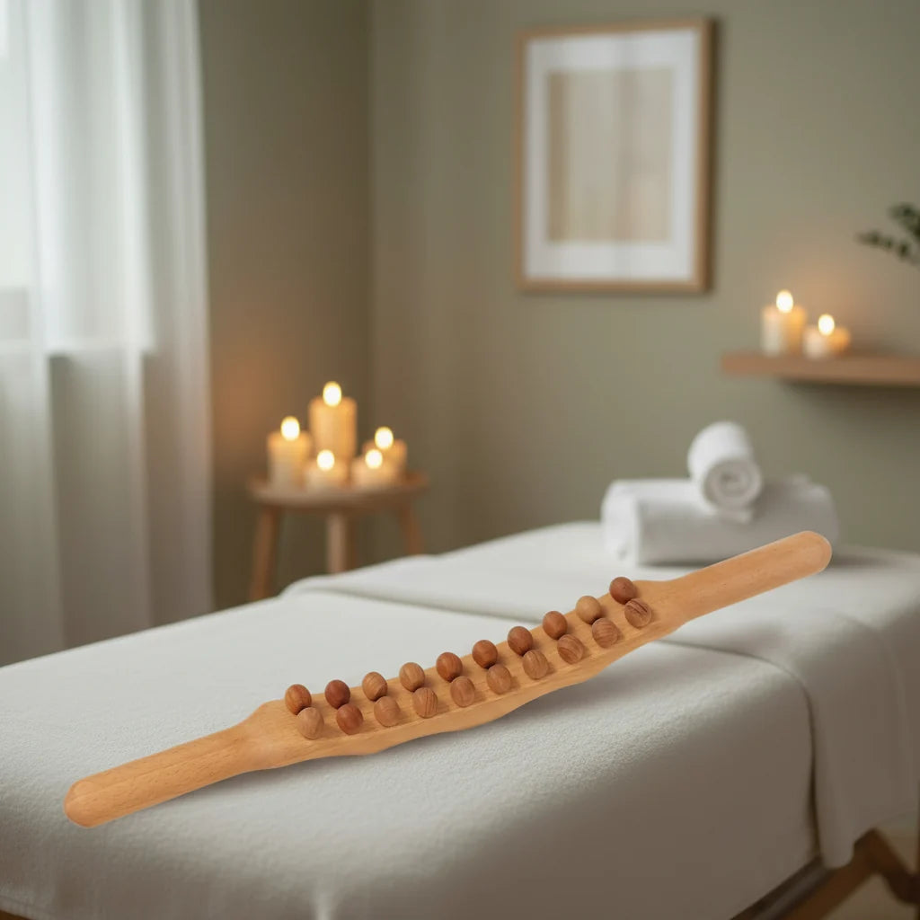 WOOLEASE houten Gua Sha massagestaaf