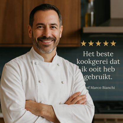 Titanium Gehamerde Koekenpan Zilver