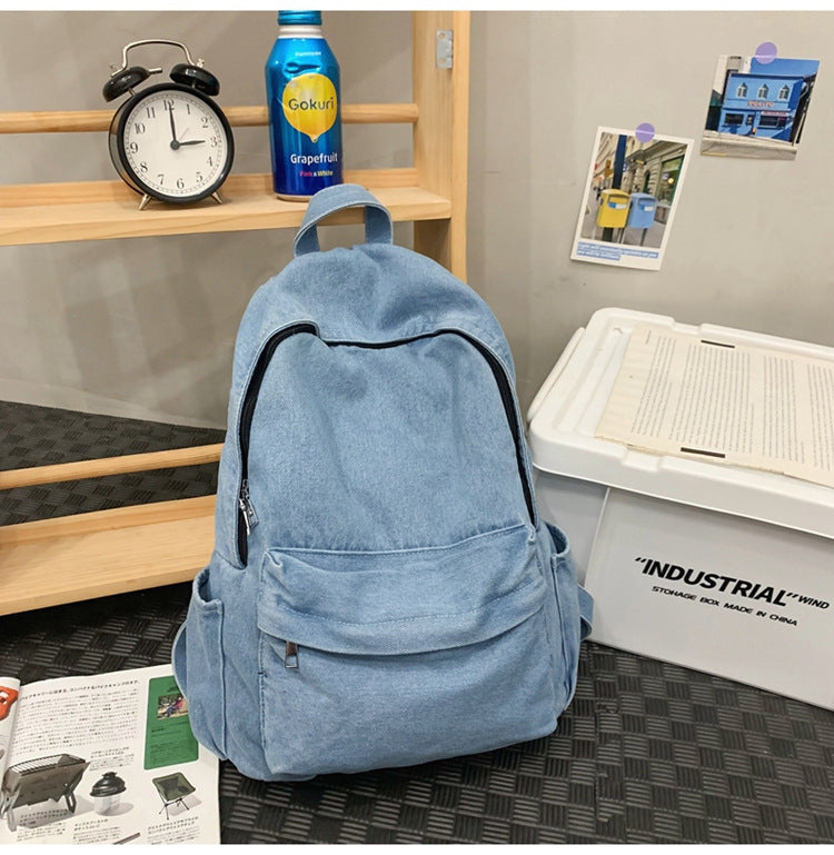 Nico denim rugzak met laptopvak
