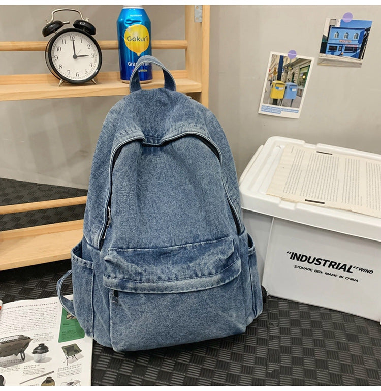 Nico denim rugzak met laptopvak