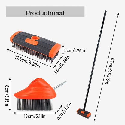 HyperLink 3-in-1 voegenborstel set