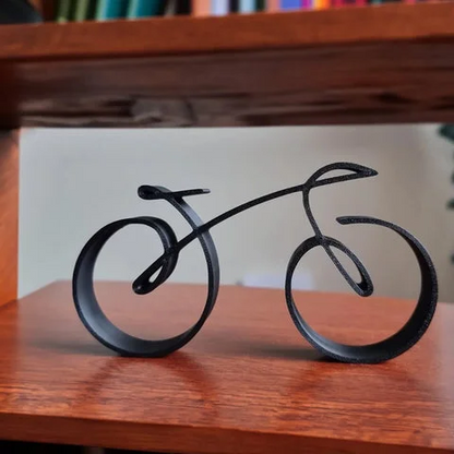Lumio minimalistische metalen fietssculptuur