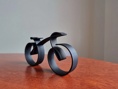 Lumio minimalistische metalen fietssculptuur