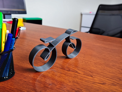 Lumio minimalistische metalen fietssculptuur