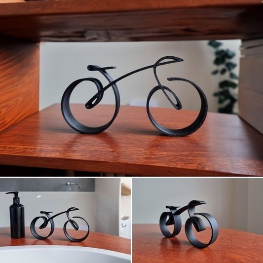 Lumio minimalistische metalen fietssculptuur
