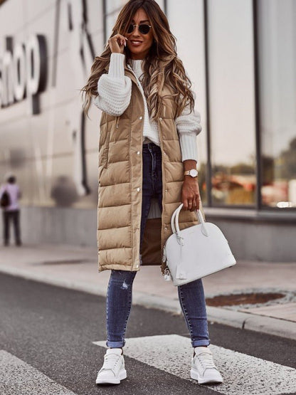 Livia knielange dames bodywarmer