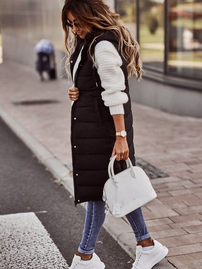 Livia knielange dames bodywarmer