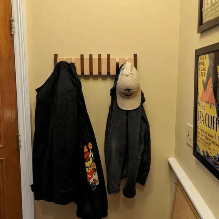 Houten Pianovormige Wandkapstok