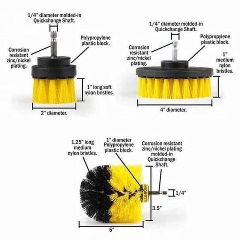 Power Scrub boor borstelset