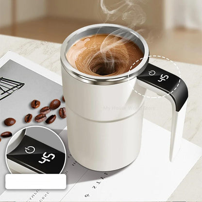 Draagbare zelfroerende koffiebeker