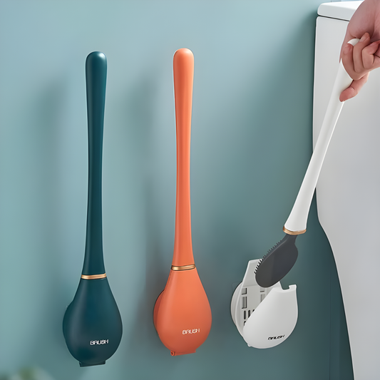 BrushPro hygiënische toiletborstel met houder