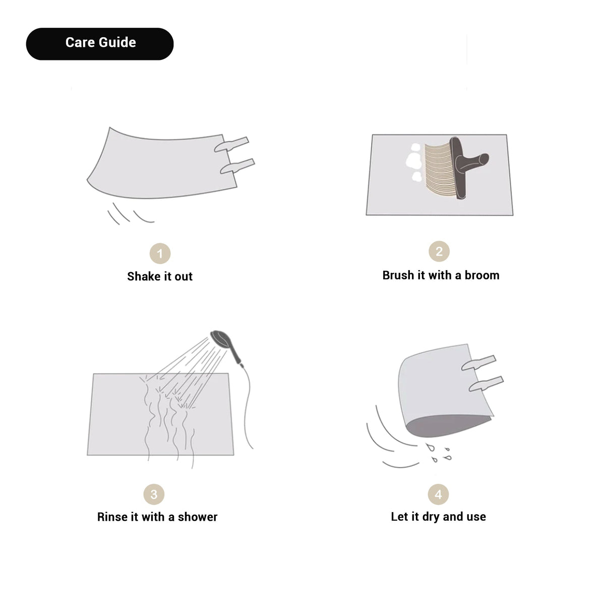 Lumio Scandinavische badmat