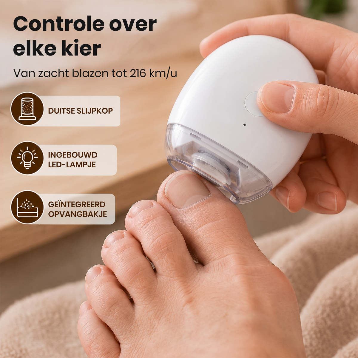 SanoNail elektrische nageltrimmer