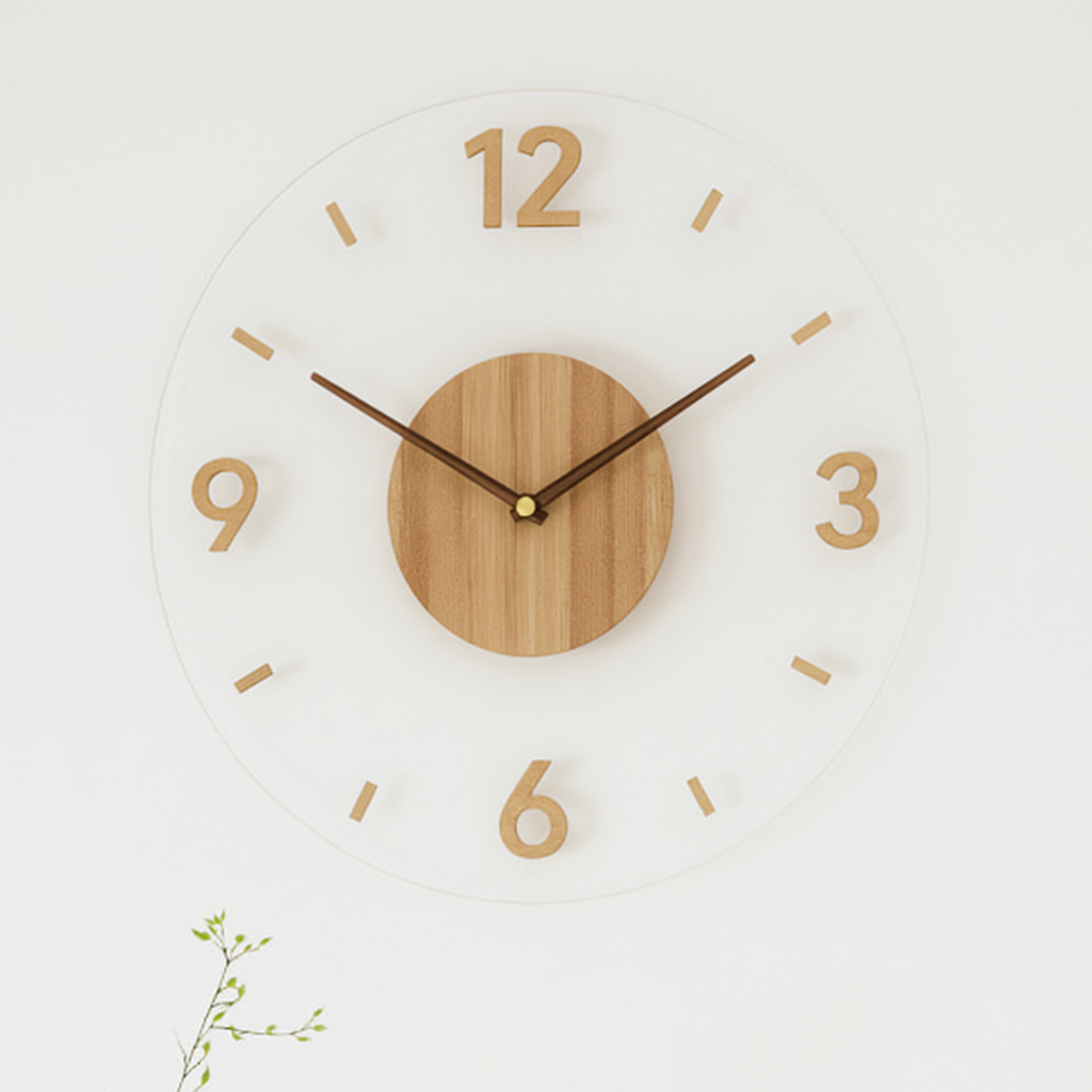 Odior Scandinavische houten wandklok