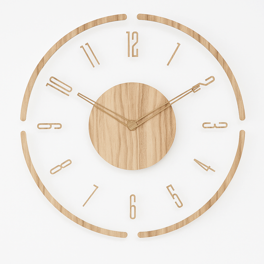 Odior Scandinavische houten wandklok