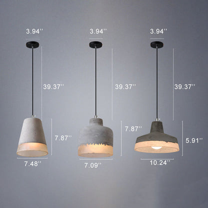 SMD Living industriële cement hanglamp