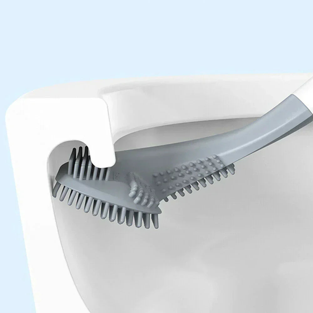 Flexibele toiletborstel met wandhouder