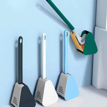 Flexibele toiletborstel met wandhouder