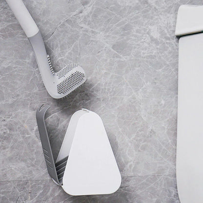 Flexibele toiletborstel met wandhouder